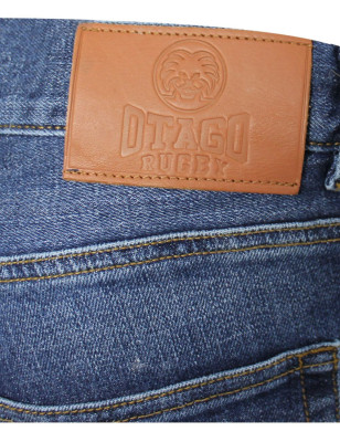 Ecusson cousu au dos de la ceinture du jeans Fyber Otago stone clair pour homme