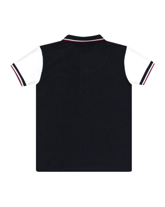 CABOURG POLO MC ENFANT OTAGO MARINE/BLANC