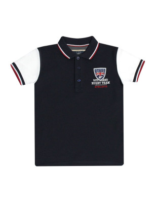 CABOURG POLO MC ENFANT OTAGO MARINE/BLANC