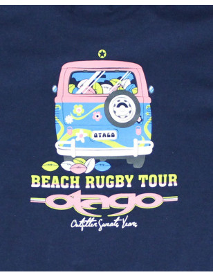 Sérigraphie : motif dos du tee shirt Combidos enfant Otago bleu marine