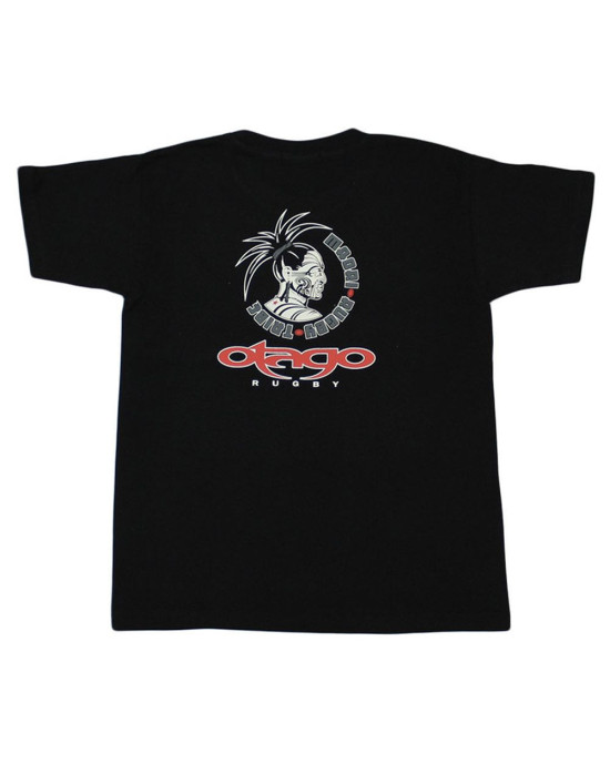 T-shirt Taranaki Otago rugby enfant col rond noir