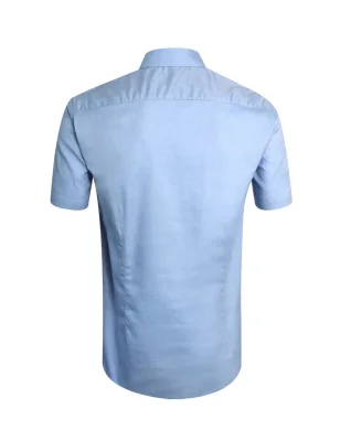 Dos de la chemise Buenos aires Oxford Otago bleu ciel pour homme
