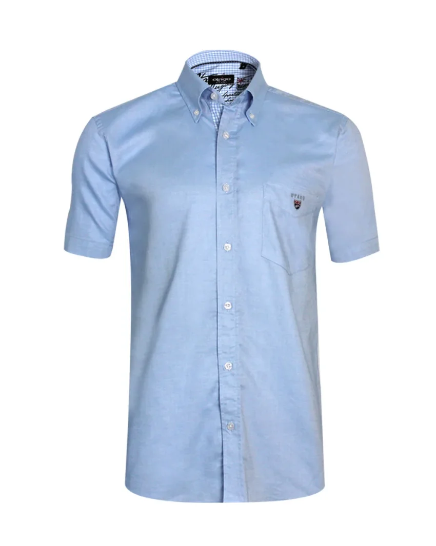 BUENOS AIRES OXFORD OTAGO CHEMISE MC BLEU CIEL BUENOS AIRES OXFORD OTAGO CHEMISE MC BLEU CIEL