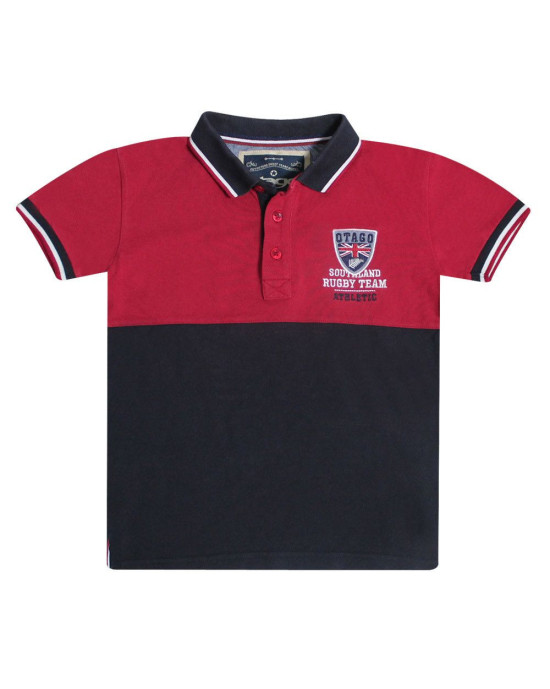 RINASOUL KID POLO MC OTAGO MARINE/BORDEAUX