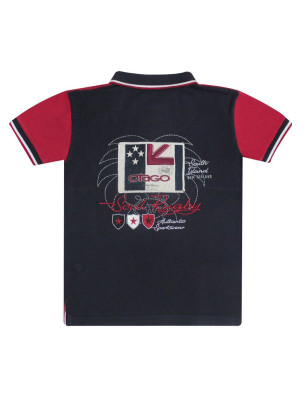 RINASOUL KID POLO MC OTAGO MARINE/BORDEAUX