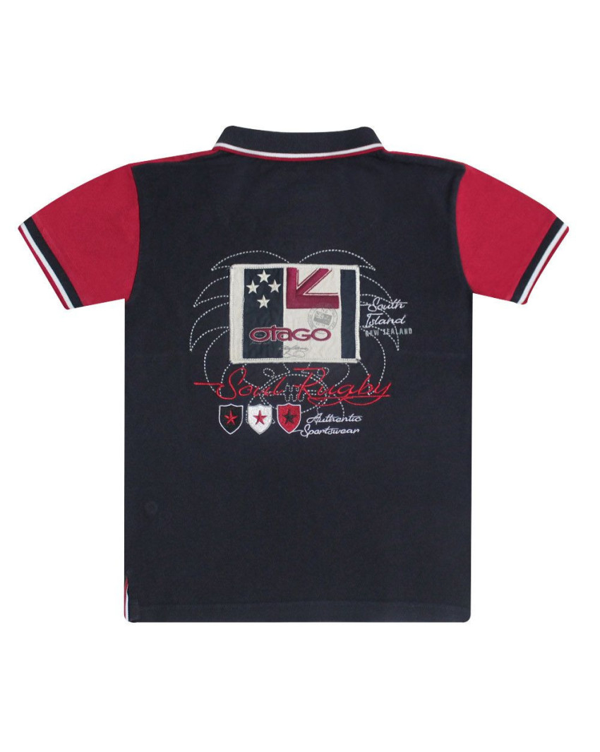 RINASOUL KID POLO MC OTAGO MARINE/BORDEAUX