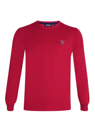 BOLOGNE PULL COL ROND OTAGO ROUGE