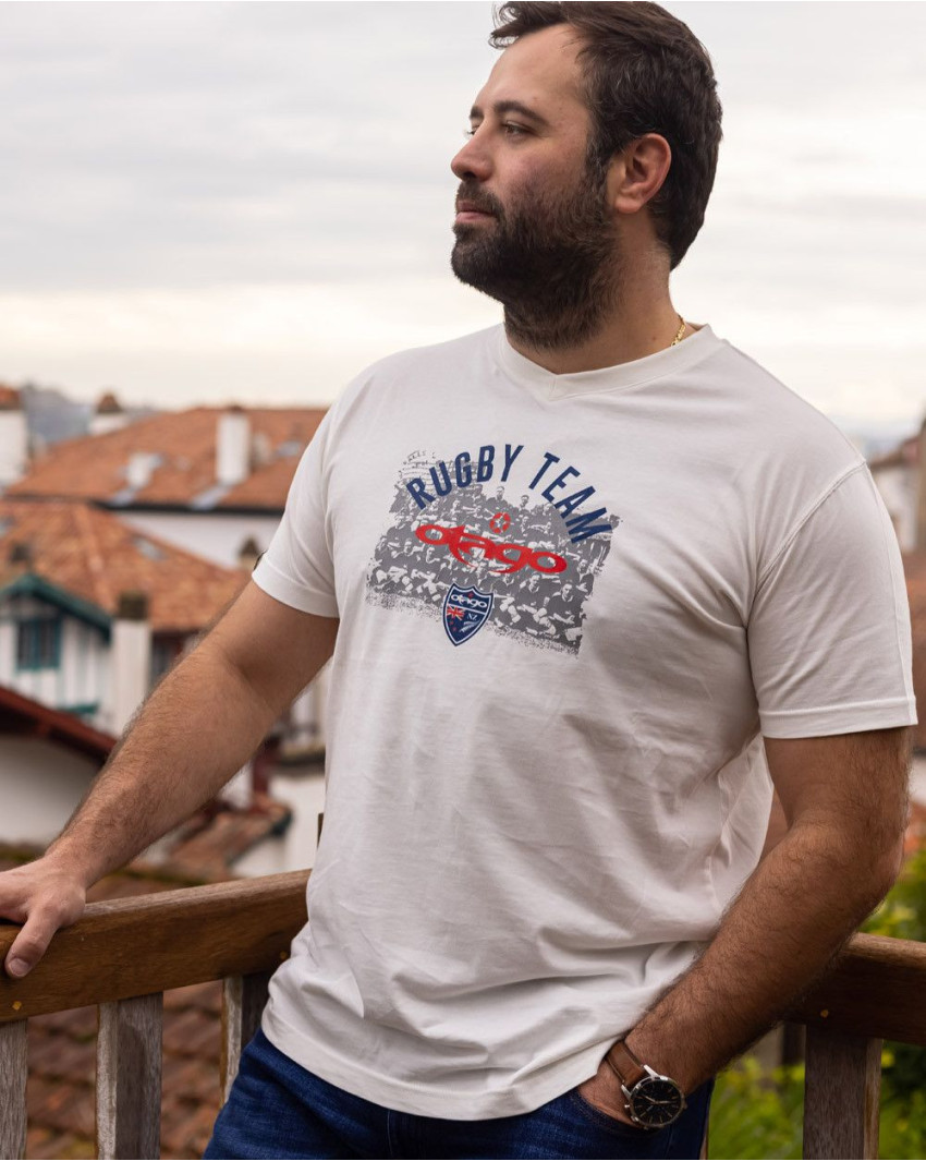 BURNS TEAMY TEE SHIRT OTAGO ÉCRU