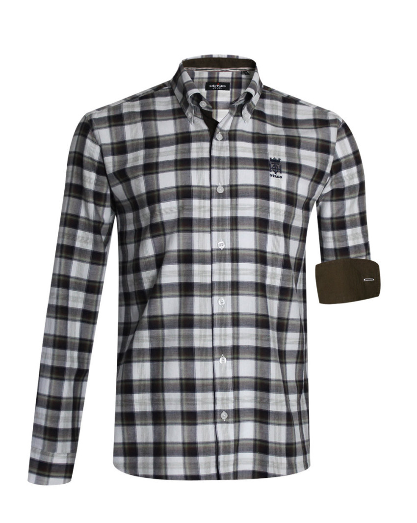 125 CHEMISE ML OTAGO MARINE / ÉCRU 125 CHEMISE ML OTAGO MARINE / ÉCRU
