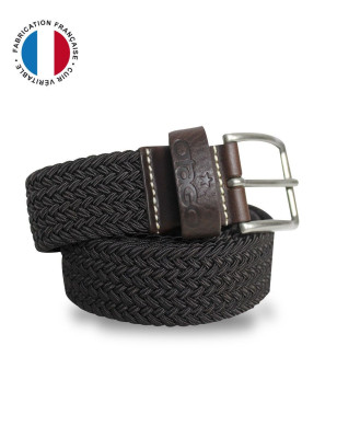 CEINTURE TRESSEE OTAGO MARRON