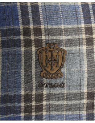 Chemise Ottawa à carreaux marron manches longues Otago rugby homme