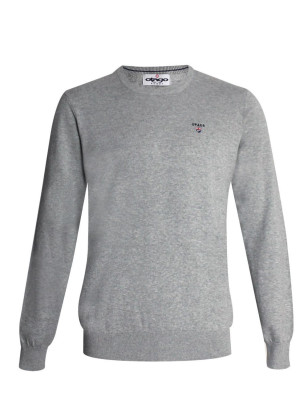 BUENOS AIRES PULL COTON COL ROND OTAGO MOON GREY HEATHER