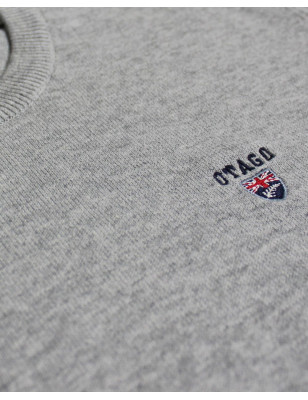 Détail produit du pull Buenos aires Otago gris clair homme