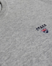 BUENOS AIRES PULL COTON COL ROND OTAGO MOON GREY HEATHER BUENOS AIRES PULL COTON COL ROND OTAGO MOON GREY HEATHER