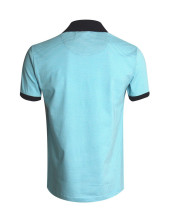 GRIFFAX RAYÉ POLO MC OTAGO BLEU CIEL