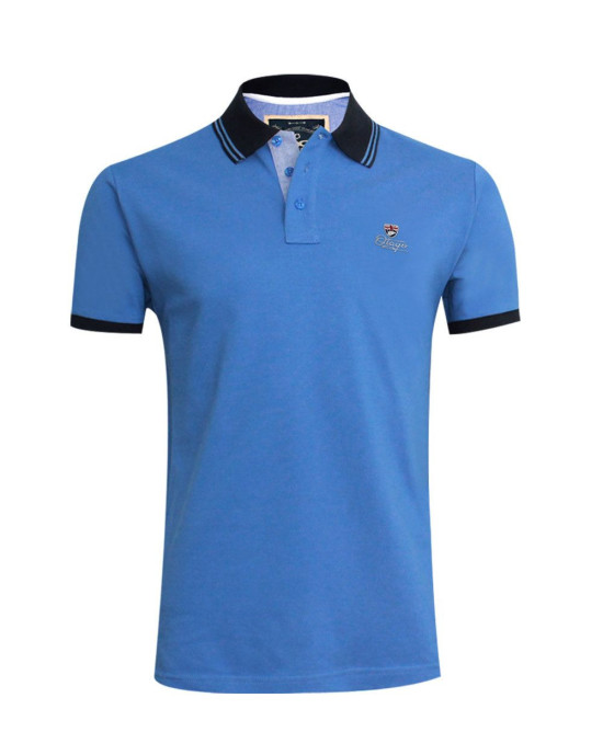 GRIFFAX POLO MC OTAGO BLEU LAVANDE