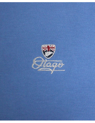Broderie côté cœur du polo Griffax Bleu lavande pour homme