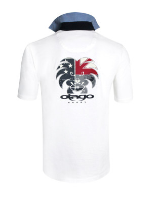25 TIKLAND POLO MC OTAGO ÉCRU