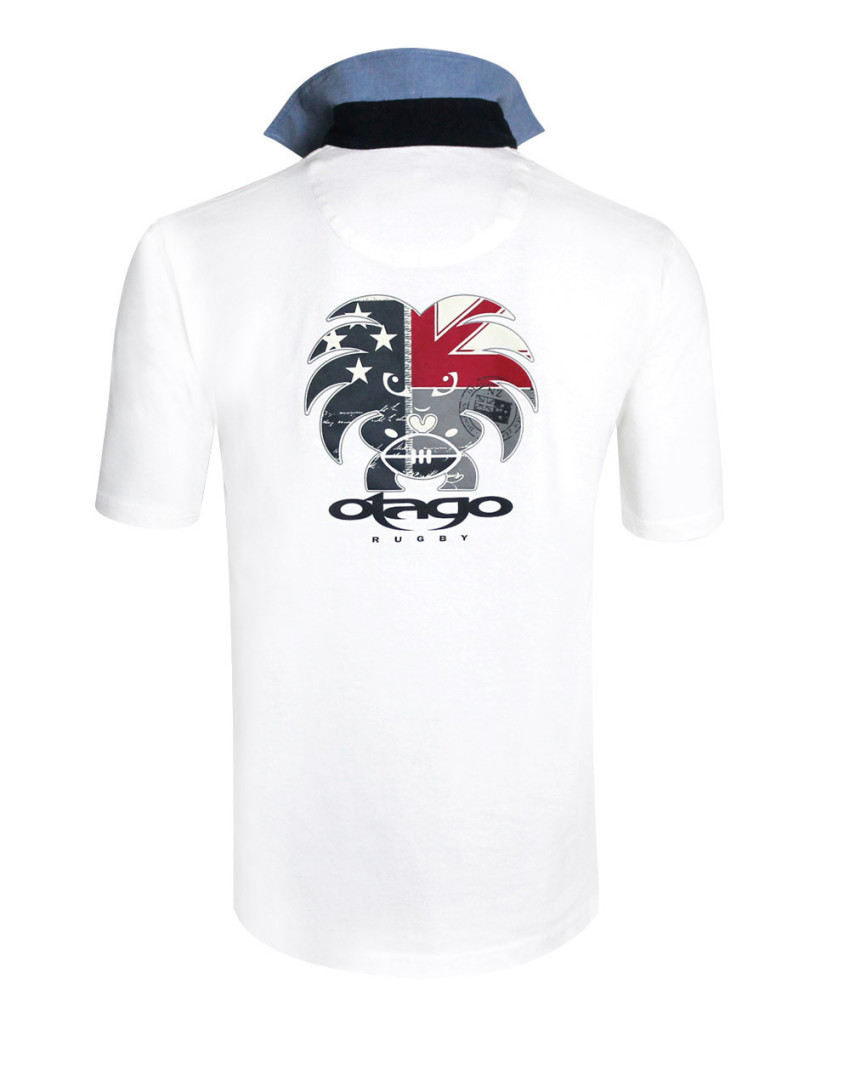 25 TIKLAND POLO MC OTAGO ÉCRU