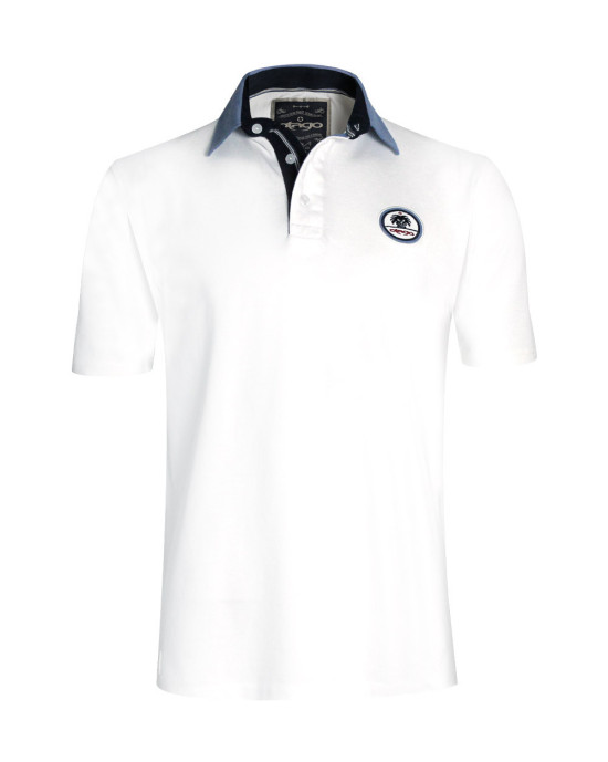25 TIKLAND POLO MC OTAGO ÉCRU