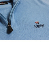 BOLOGNE PULL COL 3/4 ZIP OTAGO BLEU CIEL BOLOGNE PULL COL 3/4 ZIP OTAGO BLEU CIEL