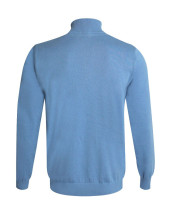 BOLOGNE PULL COL 3/4 ZIP OTAGO BLEU CIEL BOLOGNE PULL COL 3/4 ZIP OTAGO BLEU CIEL