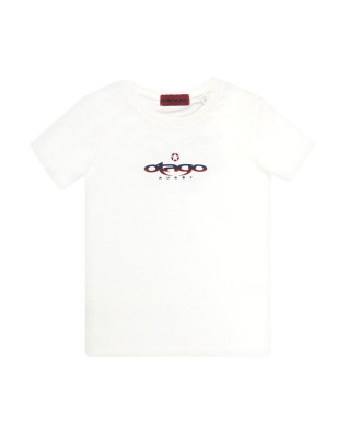 Tee shirt Tikland Otago rugby col rond ivoire coton bio pour enfant