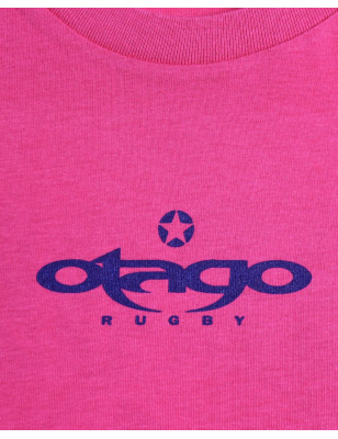 Sérigraphie devant du tee shirt Flower Otago framboise sorbet pour homme