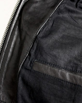 RACE VESTE CUIR OTAGO NOIR