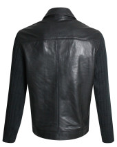 24 BUCK VESTE CUIR OTAGO NOIR