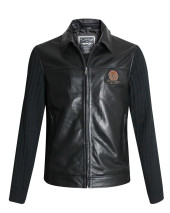 24 BUCK VESTE CUIR OTAGO NOIR