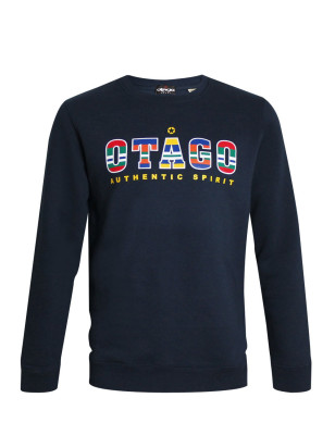Sweat Jamako col rond Otago rugby bleu marin pour homme