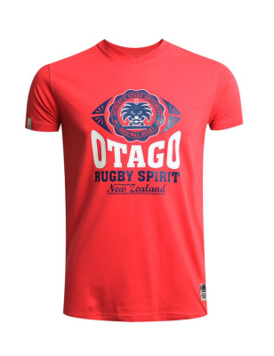 BURNS EVERLANDY TSHIRT OTAGO RUGBY FRAMBOISE