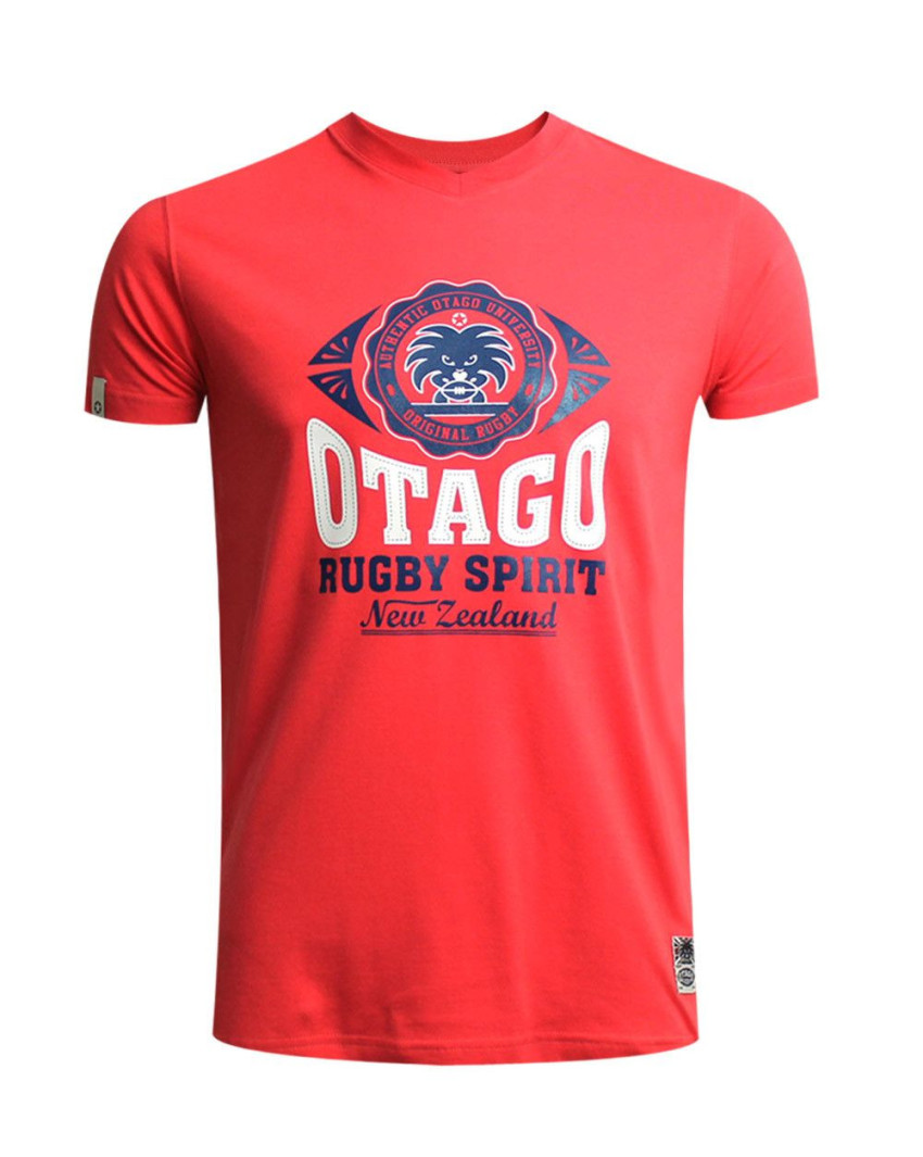 BURNS EVERLANDY TSHIRT OTAGO RUGBY FRAMBOISE