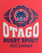 BURNS EVERLANDY TSHIRT OTAGO RUGBY FRAMBOISE