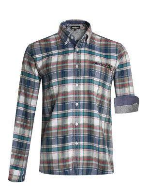 NEVADA CHEMISE ML CARREAUX OTAGO VERT FONCÉ