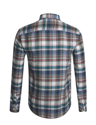 chemise NEVADA CARREAUX manches longues Otago rugby vert foncé pour homme
