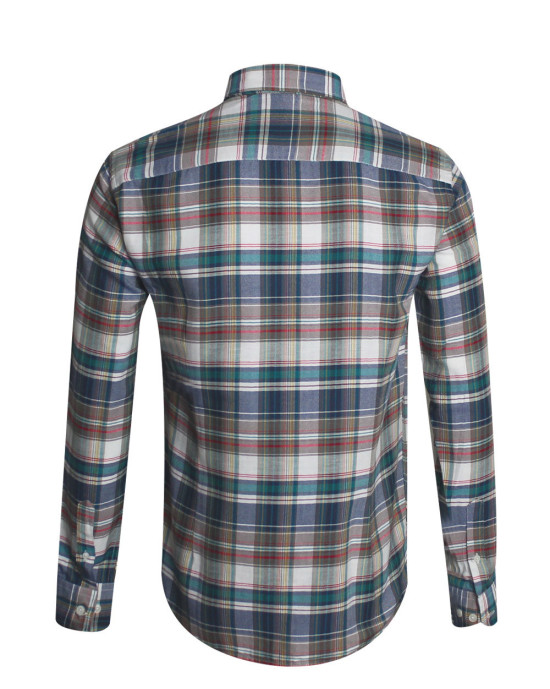 NEVADA CHEMISE ML CARREAUX OTAGO VERT FONCÉ