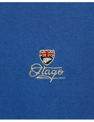 Broderie côté cœur du polo Griffax bleu roi pour homme