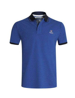 Polo manches courtes Griffax Otago rugby bleu roi homme