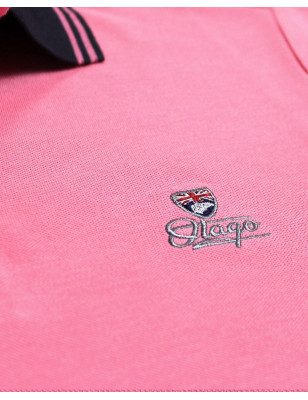 Détails produit du polo Griffax glory rose pour homme