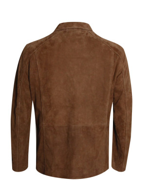Veste en cuir SUEDE Otago marron HOMME