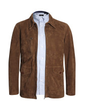 SUEDE VESTE CUIR OTAGO MARRON SUEDE VESTE CUIR OTAGO MARRON