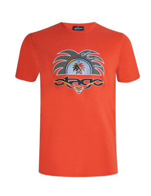 Tee shirt TIKPAD Otago rugby paprika coton Bio homme