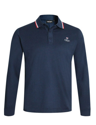 Pull NESTON col polo Otago rugby bleu marine pour homme