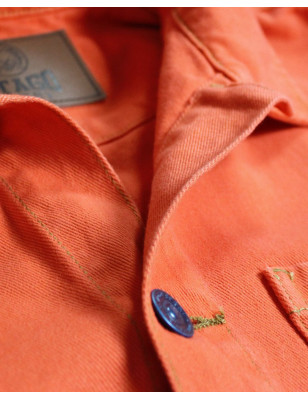Détail produit la veste Hobart Otago orange pour homme