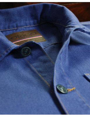 Détail produit la veste Hobart Otago bleu Klein pour homme