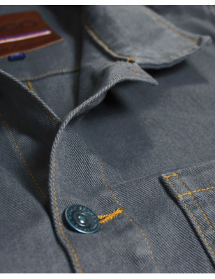 Détail produit la veste Hobart Otago ardoise pour homme