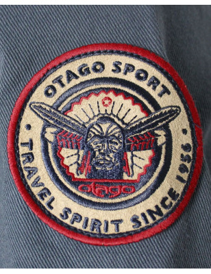 Écusson cousu la veste Hobart Otago ardoise pour homme