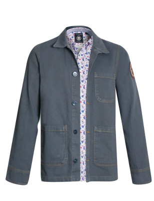 Veste toile boutonnée Hobart otago rugby ardoise pour homme